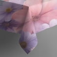 thumbnail image 3 of Delicate Floral Watercolor Pattern Rectangle Tablecloth 60"x84",Waterproof Polyester Rectangle Table Cloth, Wipeable Spillproof Polyester Tablecloth for Dining, Camping, Indoor and Outdoor, 3 of 5