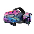 thumbnail image 1 of Skin Decal Wrap Compatible With HTC VIVE Pro VR Headset Sticker Design Rainbow Waves, 1 of 5