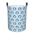 thumbnail image 6 of Lsque Husky Head pattern Laundry Hamper Basket, Tall Woven Rope Hamper Basket for Clothes, Lightweight Storage Basket, Collapsible Waterproof-Medium, 6 of 8