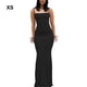 thumbnail image 3 of Vestido Sonducket Verano Sin Mangas Hombros Descubiertos Mujer Negro XS, 3 of 6