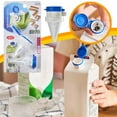 Beverage Pour Spouts With Lid Spill Sealing Cap For Boxed Drinks Milk