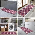 thumbnail image 2 of Red Blue White Star Plaid Checkered Pattern Kitchen Rug Mat,Kitchen Runner Rugs Non Skid Washable,Decorative Kitchen Floor Mats for Kitchen,Sink,Laundry,17"X47", 2 of 5