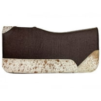 Showman 24" x 24" Hair-On Cowhide Felt Saddle Pad