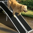 thumbnail image 2 of Portable Aluminum Wheelchair Ramp – Non-Skid Surface, Reflective Strips, Handle, Support Legs, 600 lbs Capacity – Steps, Doorways, Curbs – Size: 9ft, Support Legs Included, 2 of 7