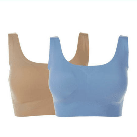 

Rhonda Shear 2-pack Full Coverage Body Bra Set Nude/Blue XL (634003)