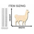thumbnail image 2 of Unfinished Wood Llama Shape - Farm Animal - Craft - up to 46" DIY 6" / 1/8", 2 of 3