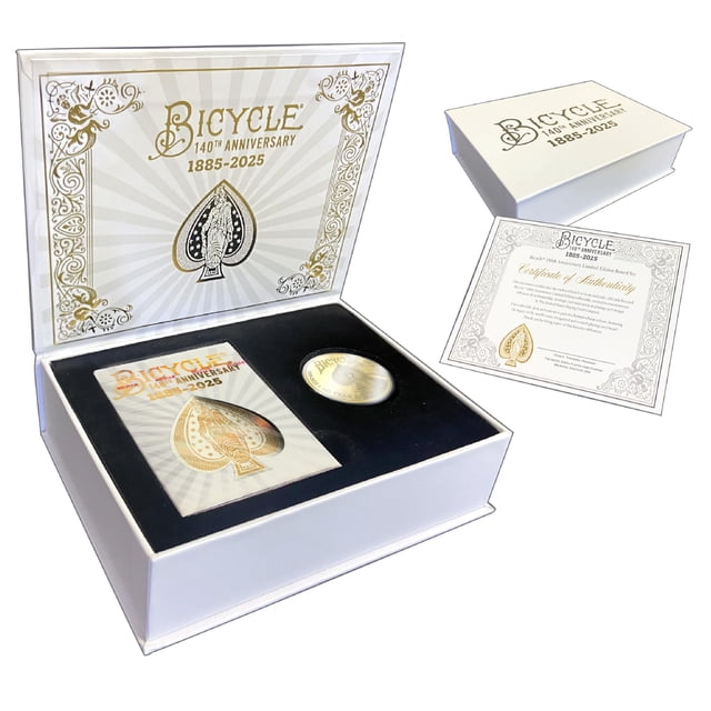 Set de cartas Bicycle edición limitada 140.º aniversario