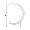 thumbnail image 4 of BalsaCircle 7.5 feet White Half Crescent Moon Backdrop Stand Cover Spandex Fitted Wedding Arch Decorations Reception Photography, 4 of 8