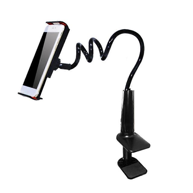 Soporte de clip para teléfono celular, soporte de cuello de cisne de brazo largo, abrazadera de montaje