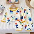 thumbnail image 6 of CAUYDY Toddler Girl Sleepwear Child Clothes Fall Winter Long Sleeve Shirt and Elastic Pants Comfy Set Baby Pajamas Little Kids Outfits for Girls 2T 3T 4T 5T Sizes 4-5 Years,Yellow, 6 of 7