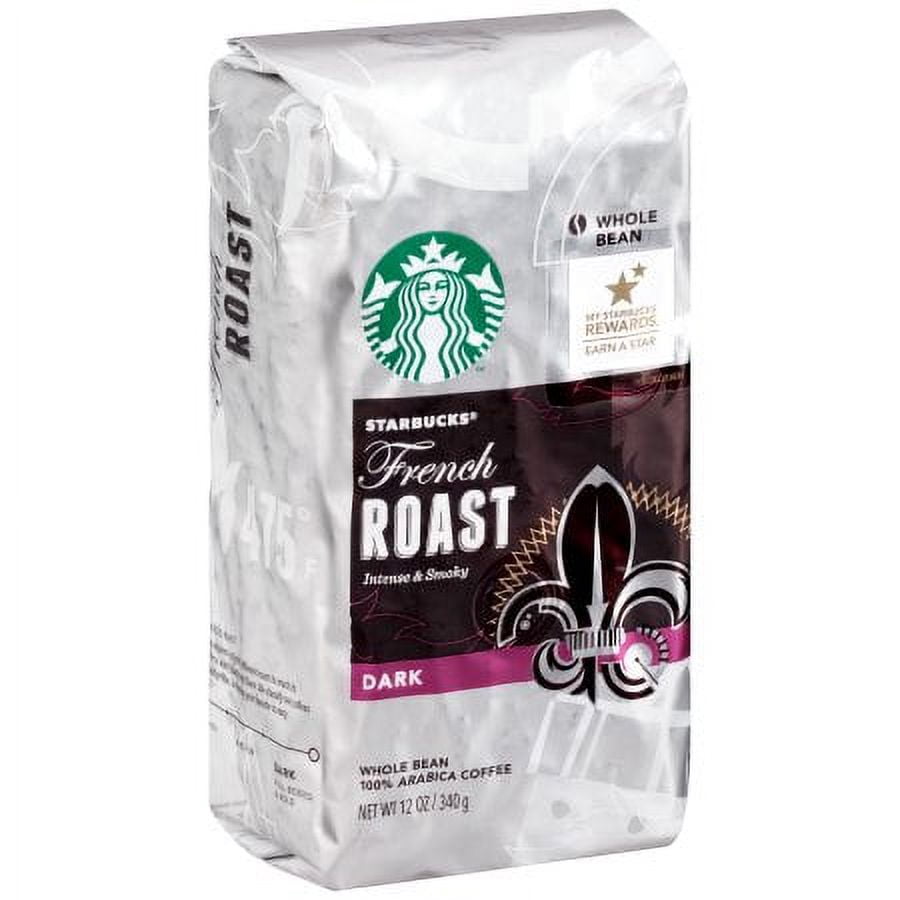 Starbucks French Roast Dark Roast Whole Bean Coffee (Pack of 18)