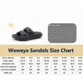 thumbnail image 5 of Weweya Sandals For Women And Men - Pillow Slippers - Double Buckle Adjustable Slides - Eva Flat Sandals, 5 of 5