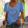 thumbnail image 2 of Birdeem T-Shirt Sans Manches à Col en V pour Femmes, Mode Décontractée, Imprimé, Chandail, 2 of 5