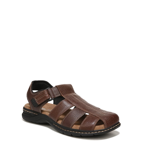 Dr. Scholl's Mens Gaston Leather Casual Fisherman Sandals