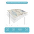 thumbnail image 5 of Quilts Twin Size, Nautical Coastal Soft Comforter Bedding Set for Bed, Vintage Beach Coral Starfish Shell Lightweight Quilted Bedspread with Pillow Cover(2 Pieces) for All Season, 68x86 Inch, 5 of 6