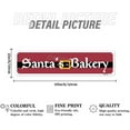 thumbnail image 2 of Santa's Bakery Sign Funny Christmas Metal Signs Gifts Novelty Santa Print Art Poster Wall Decor for Kitchen Patio Yard Office Cafe Bar, Aluminium, 4x16 Inches, 2 of 8