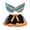 1#Orange, variant on Tiijoy Little Girls Polka Dots Tutu Skirt Party Layered Tulle Skirt with Wings, Sizes 6-8