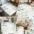 thumbnail image 6 of 8x10 Area Rugs, Teal Eucalyptus Leaves Non-Skid Rubber Backing Large Rectangle Rugs - Living Room Bedroom Home Office, Summer Botanical Spring Weeping Indoor Floor Mat Carpets Washable Rug, 6 of 9