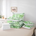 thumbnail image 4 of Erosebridal Green Butterfly Bed in a Bag Queen size, Inspirational Quotes Bedding Sets, Rose Floral Decor, 7pcs, 4 of 5
