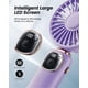 thumbnail image 2 of InnotechSC Ventilador Portátil de Mano, Ventilador de Viaje Personal Multifunción 3 en 1 con Batería de 4000 Mah con Pantalla Digital, Ventilador de Escritorio Plegable de 90° con Base, Ventilador de Pestañas de 5 Velocidades, 2 of 7