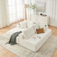 thumbnail image 4 of Leumius 108" L-Shaped Sectional Sofa,Chenille Boneless Couch, Modern 3-Seat Upholstered Cloud Couch Sectional with Deep Seat and Cup Holders for Living Room,No Assembly Required,Beige, 4 of 14