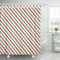 thumbnail image 1 of ABPHQTO Rayas verdes Patrón de rayas Rojo Navidad Vacaciones Resumen Celebración Celebración Baño Cortina de ducha 165x180 cm ABPHQTO PKNMT66x72Shower-8357, 1 of 2