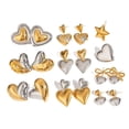 thumbnail image 6 of PISONIC Chunky Statement Earrings for Women Gold and Silver Two Tone Mixed Metal Earrings Trendy Bold Vintage Jewelry Drop Dangle Earring Real Gold Plated Non Tarnish Hypoallergenic, 6 of 12
