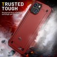 thumbnail image 2 of Funda para iPhone 14, doble capa de protección, a prueba de golpes, protección para pantalla y cámara., 2 of 5