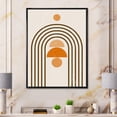 thumbnail image 2 of Designart 'Abstract Rainbow Moon and Sun In Earth Tones IV' Modern Framed Canvas Wall Art Print, 2 of 5