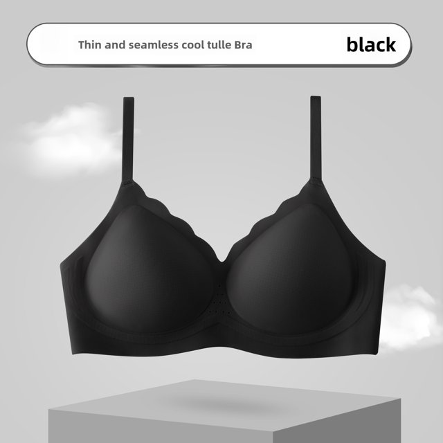Ropa interior de verano ultrafina con tirantes finos y sin costuras para mujer, con aire acondicionado, suave, invisible, transpirable y con soporte para la espalda