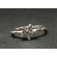 thumbnail image 5 of Heaven Crafts Star Shaped Ring Sterling Silver 925 Hammered Boho Ring For Women, 5 of 6