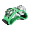 thumbnail image 1 of Pandereta de pie Pedal de percusión de pie con campana de metal Pandereta de media luna verde, 1 of 9