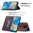 thumbnail image 3 of Xiaomi Redmi Note 9s/note 9 Pro Case Wallet Magnetic Closure Foldable Protective Anti-theft Brush Cover - Brown, 3 of 5