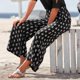 thumbnail image 3 of WILLBEST Pantalones Casuales de Mujer, de Cintura Alta, Estampados, Fáciles de Combinar, Estilo Bohemio, Largos, con Bolsillos, para Playa y Uso Diario. Grande, 3 of 6