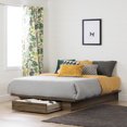 thumbnail image 1 of South Shore Holland Full/Queen Platform Bed with Drawer, in Natural Walnut, 1 of 10
