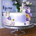 thumbnail image 6 of Neasyth 69pcs Purple Cake Decorations, Cake Balls Toppers, 3D Butterfly Cupcake Topper for Anniversary Supplies, 6 of 8