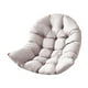 thumbnail image 1 of Columpio grueso Silla de huevo Columpio colgante Cojín de asiento Cojín de silla relajante para interiores y exteriores Extraíble y lavable. Gris claro 80x120cm, 1 of 8