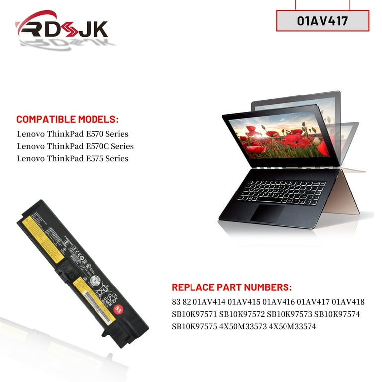 New 83 14.6V 41Wh 01AV418 SB10K97575 Laptop Battery for