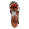 thumbnail image 3 of L’Artiste Tempest Hand-Painted Leather Wedge Sandal, 3 of 7