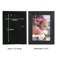 thumbnail image 5 of Premium Ebony Solid Wood Picture Frame, 3.5 x 5, 5 of 8