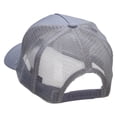 thumbnail image 3 of Purple Wreath Five Panels Pro Style Trucker Mesh Cap - Grey OSFM, 3 of 5