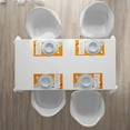 thumbnail image 4 of Ambesonne Easter Place Mats Set of 4, Happy Easter Bunnies, Standard Size, Orange Coconut Brown, 4 of 4