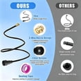 thumbnail image 5 of 3-Way Flexible Standing Mister, Outdoor Patio Misting System with Brass Nozzles, 76 Inch Garden Hose Cooling Sprinkler for Backyard Pool BBQ Pets, 5 of 12