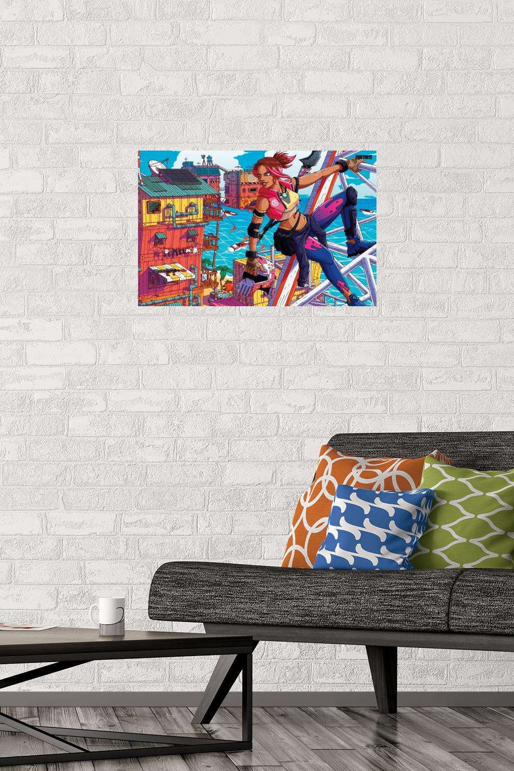 Fortnite - Ocean Rider Wall Poster, 14.725" x 22.375"