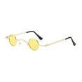 thumbnail image 2 of Eoperou Vintage Punk Small Round Lens Unisex Sunglasses Ultra Small Frame Hip Hop Style Women Men Sun Glasses Photo Props, 2 of 8