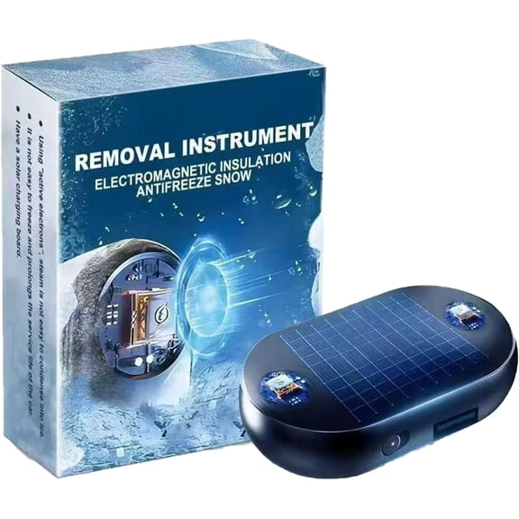 Electromagnetic Snow Removal, Anti-Freeze Electromagnetic Car Snow Removal Device, Electromagnetic Wave Anti Freezing and Snow Removal Device, Potable Snow Removal Device  (Dark blue-1PCS)