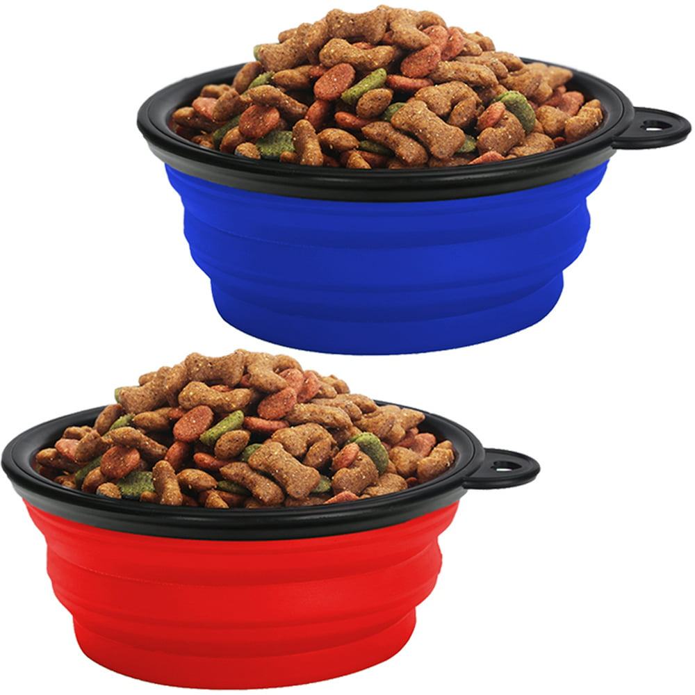 Popup Dog Bowl & Pet Bowl (Lage Size) KIQ Collapsible Travel Drinking/Feeding Food/Water Bowl