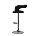 thumbnail image 4 of Poundex Adjustable Height & Swivel Barstool in Black Faux Leather - Set of 2, 4 of 9
