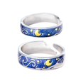 thumbnail image 4 of Anillos,Regalos de joyería de anillos de pareja ajustables abiertos,Alianzas de compromiso de boda Anillos Zulema Anillos, 4 of 8