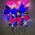 thumbnail image 4 of Artificielle LED Rose Réaliste Lumineux Fleur Rose Éclairée pour Valentine, 4 of 10
